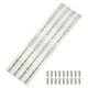 thumbnail image 1 of Bisagras continuas de 18 pulgadas y piano, 4 piezas de bisagra continua de acero inoxidable para puerta de gabinete de barco, caja de muebles, plata, 1 of 6