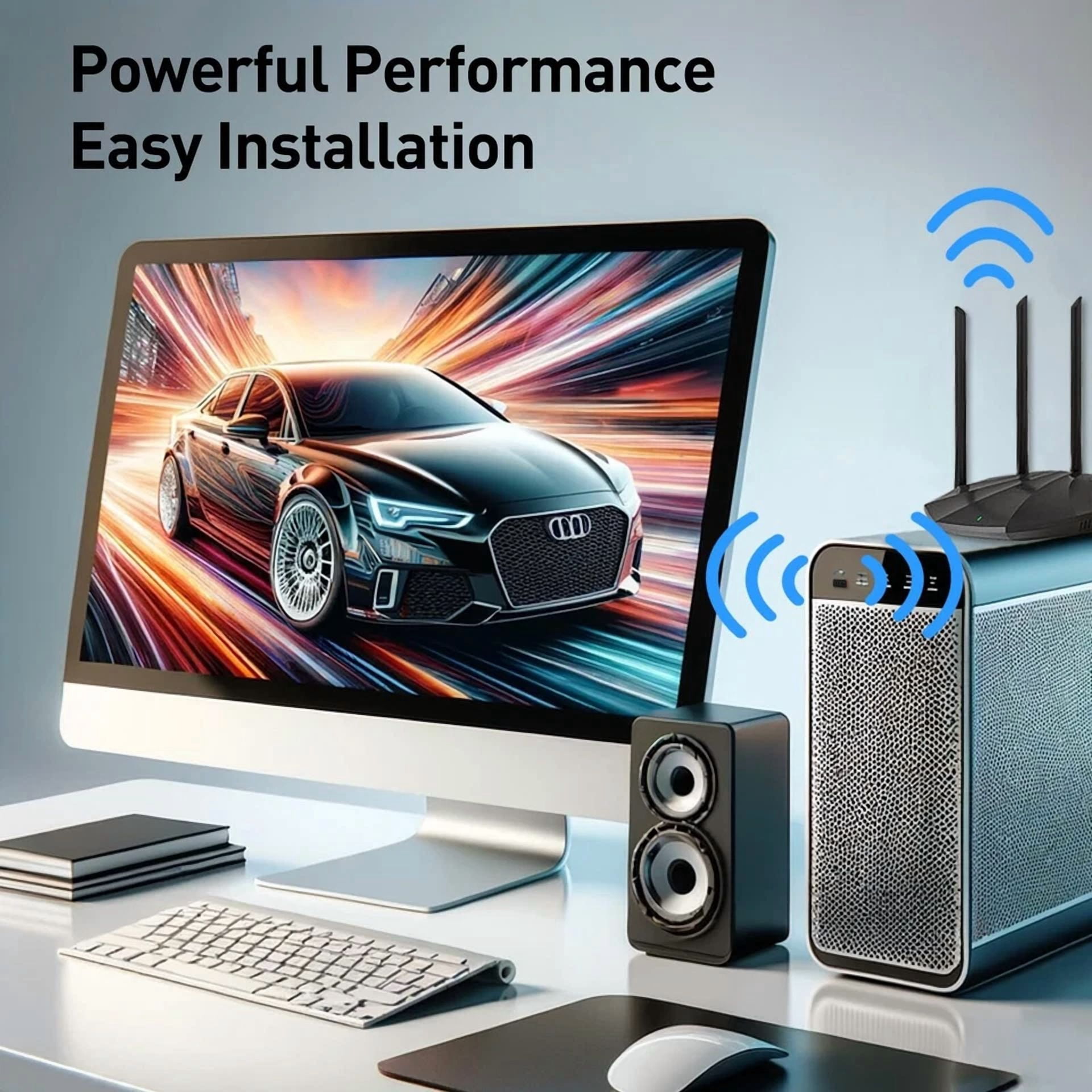 CRESTIN- 2 Pack150Mbps Free Driver Wireless Usb Wifi Adapter Single Band 2.4Ghz Free Driv