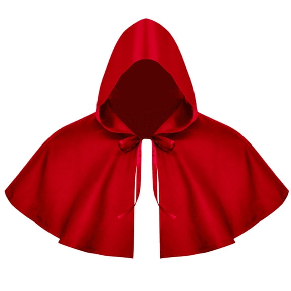 Women's Halloween Christmas Costumes Hooded Cosplay Party Cloak Renaissance Medieval Devil Witch Wizard Cape