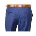 thumbnail image 6 of Mens Mantoni Flat Front Trousers Wool Super 140s Classic Fit 40901 French Blue, 6 of 10