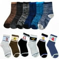6 Pairs Assorted Kids Socks Size Ages 2-3 Years Animal Print Boys 2T 3T ...