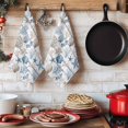 thumbnail image 6 of Ocean Coastal Kitchen Towels Set of 2, Ocean Nautical Coral Shells Wooden Grain Absorbent Dish Towels for Kitchen, Microfiber Hand Towel, Quick Drying Tea Towel for Cleaning Decorative Dishcloths, 6 of 7