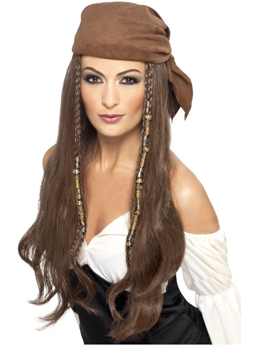 These pirate wig bandanas are perfect for lady buccaneers, swashbucklers,  wenches and land-lubbers of all types like a female Jack Sparrow! This is  an ...