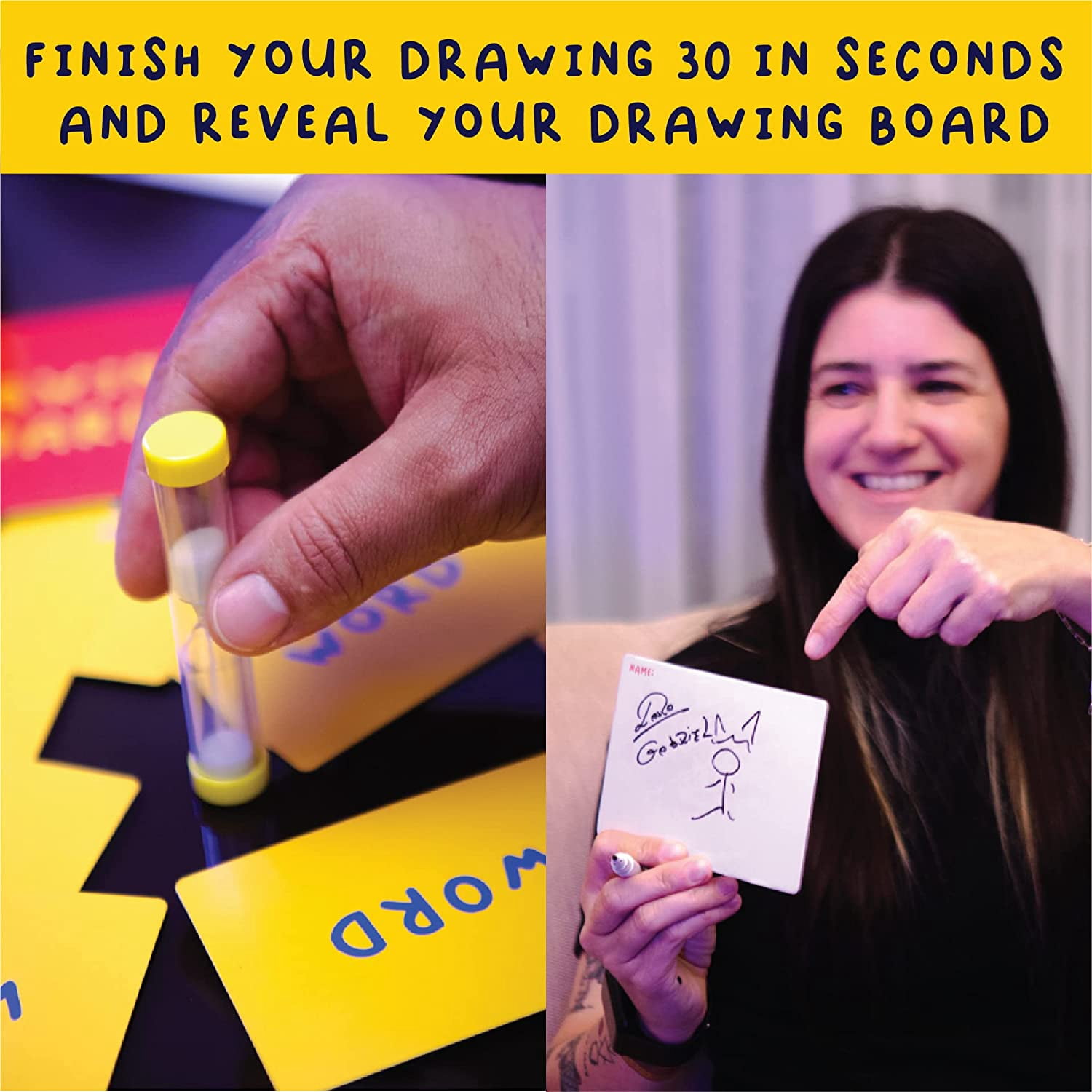 Lucky Egg Partners in Crime: A Mysteriously Fun Drawing & Guessing Card Game! Party Games for Adults and Family - Do You Think in Sync? Can You Articulate? Family Games