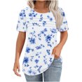 thumbnail image 2 of Summer Crop Tops for Women Womens T Shirts Graphic Tees Vintage Short Sleeve Tunic Tops for Women XS, 2 of 6