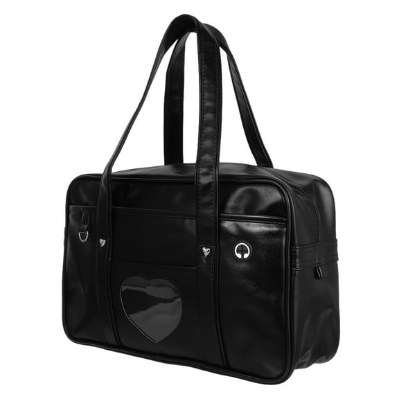 SOPOTUTU Faux Laptop Tote Bag with Heart Design, Travel and Work Carrying Case