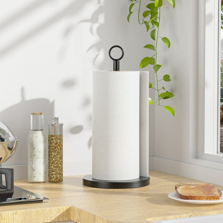 niffgaff Black Paper Towel Holder, Durable Countertop Organizer