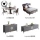 thumbnail image 3 of American light luxury solid wood cloth sofa living room European large family senior gray corner sofa furniture My Lux Decor Round, 3 of 6