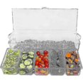 thumbnail image 4 of Ice Cold 5 Compartment Condiment Server Rack-service Tray Container With 5 Removable Trays, 4 of 5