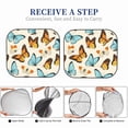 thumbnail image 6 of Haiem Butterflies Car Windshield Sun Shade (2 Pieces) Foldable Windshield Sun Shade Car Accessories for Truck SUV Pickup-Large, 6 of 7