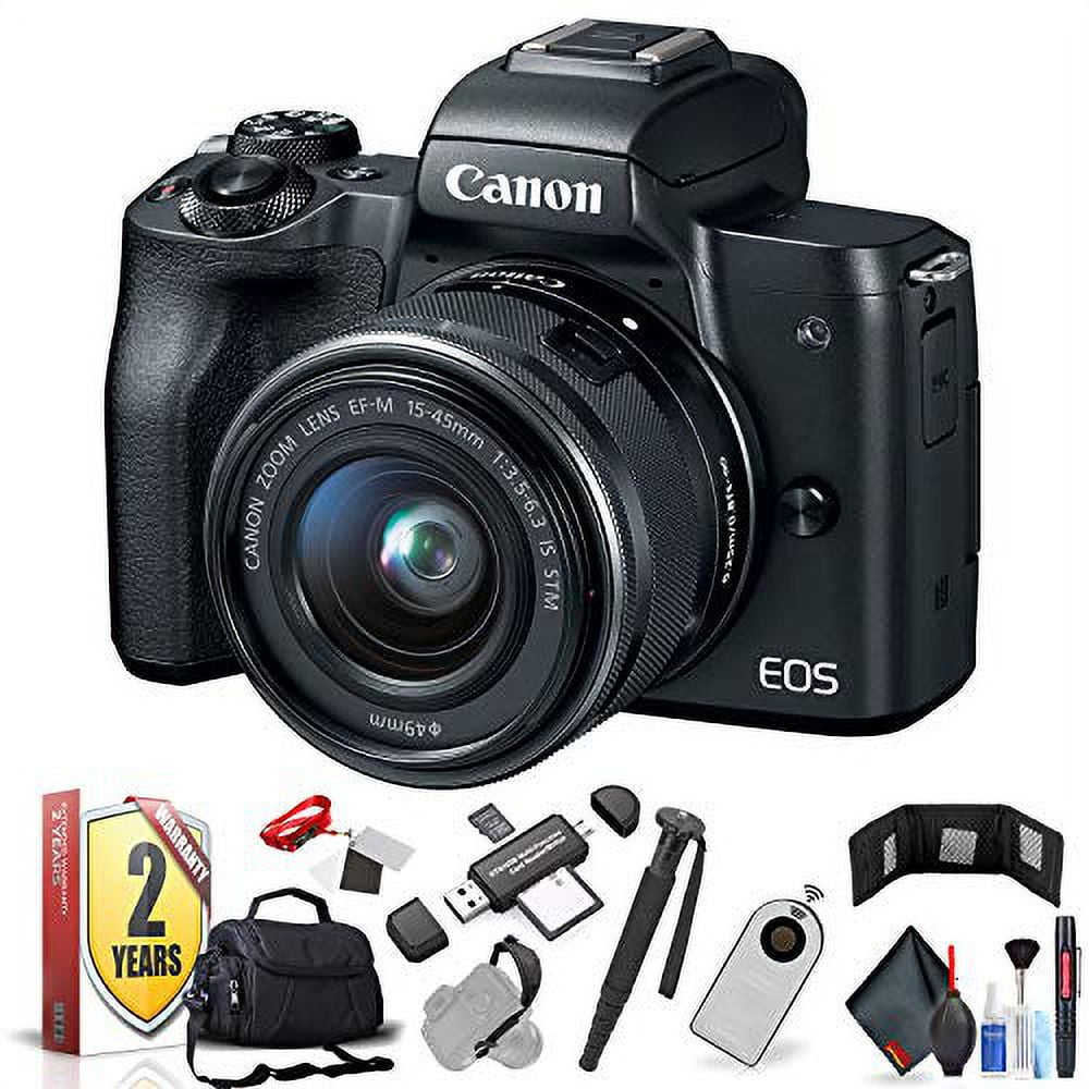 Canon EOS M50 Mirrorless Digital Camera +15-45mm Lens (Black