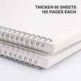 thumbnail image 2 of Cuaderno Cuad. RETTACY 2 Cuad. Grandes B5 Espiral 7.3' x 10' 320 Pág. Papel 100GSM, 2 of 3