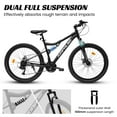 thumbnail image 3 of Ambifirner Mountain Bike, 26 Inch Bike,21-Speed Drivetrain, Aluminum Frame, Suspension Fork, Dual Shock Absorptio, Mechanical Disc Brakes, Ideal for Trail Riding & Touring, 85% Pre-Assembled, 3 of 8