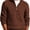 Coffee, variant on Olaglory Mens Quarter Zip Pullover Sweaters Casual Slim Fit Long Sleeve Knit Texture Mock Neck Sweaters, Dark Blue
