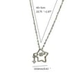 thumbnail image 4 of Milue Dangling Star Necklaces Alloy Material Star Pendant Necklaces Birthday Jewelry, 4 of 14