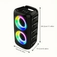 thumbnail image 4 of Wireless Speaker With Subwoofer, Large Boombox Speaker, Stereo Speaker, Subwoofer, Outdoor Wireless Speaker, Party Disco Light, TWS, TF, AUX, 4 of 9