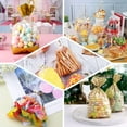 thumbnail image 5 of Efavormart 100PCS - 4"x9" Metallic Silver Accented Cellophane Bags with Twist Ties, Candy Bags, Bakery, Cookies, Dessert, Treat Bags, Wedding Gifts, 5 of 5