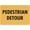 Warning Sign 4, variant on Pedestrian Approach With Caution Warning Security Outdoor Sign - 8"x12", Reflective, Weatherproof - Construction Site, Road, Parking Lot, Driveway