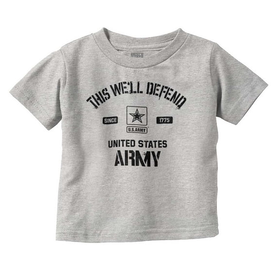 US Army Star Logo This We’ll Defend Toddler Boy Girl T Shirt Infant Toddler Brisco Brands 12M