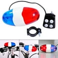 thumbnail image 5 of Morima Bicycle Police Siren Bike LED Light Electric Horn Bicycle Police Sound Light 4 Sounds Melody Bicycle Power Horn Siren Be, 5 of 6