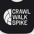 thumbnail image 4 of Inktastic Crawl Walk Spike Boys or Girls Baby Bib, 4 of 4