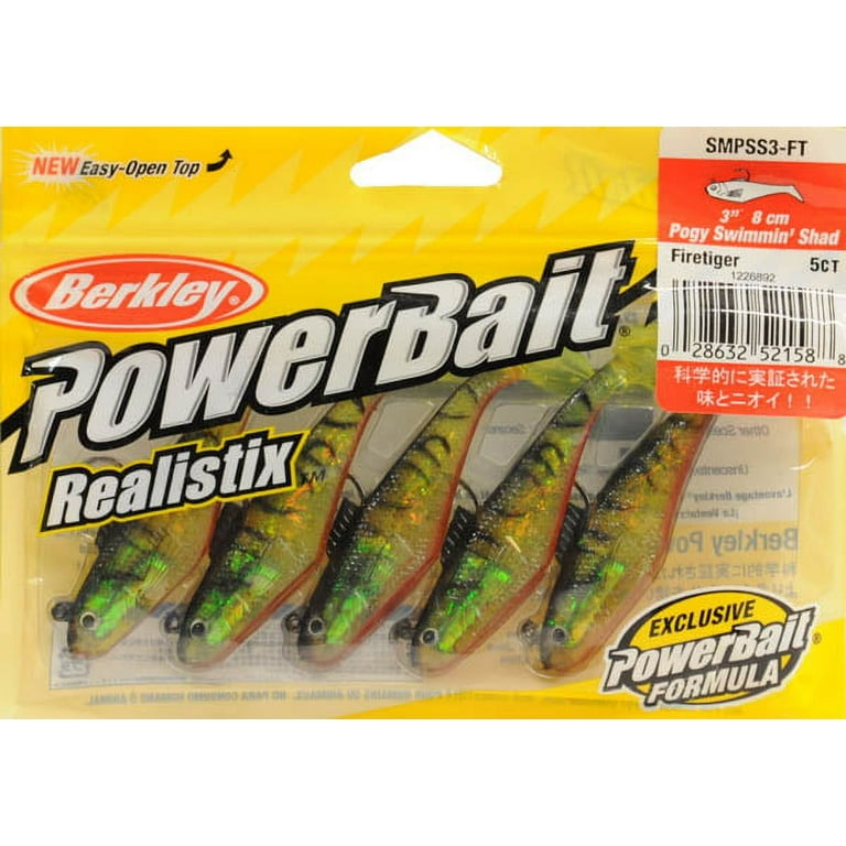 Berkley PowerBait Pogy Swim Shad Fishing Soft Bait