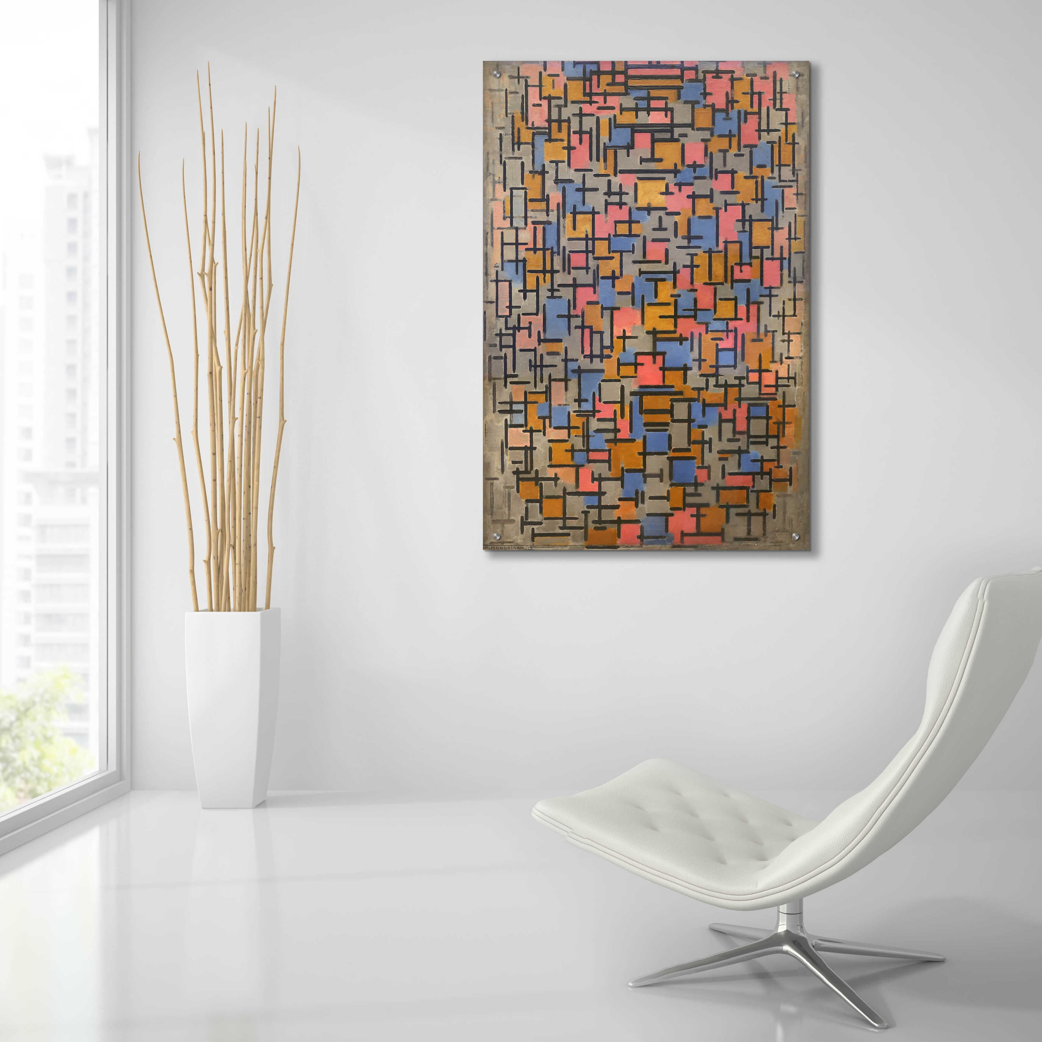 Epic Art 'Composizione, 1916' by Piet Mondrian, Acrylic Glass Wall