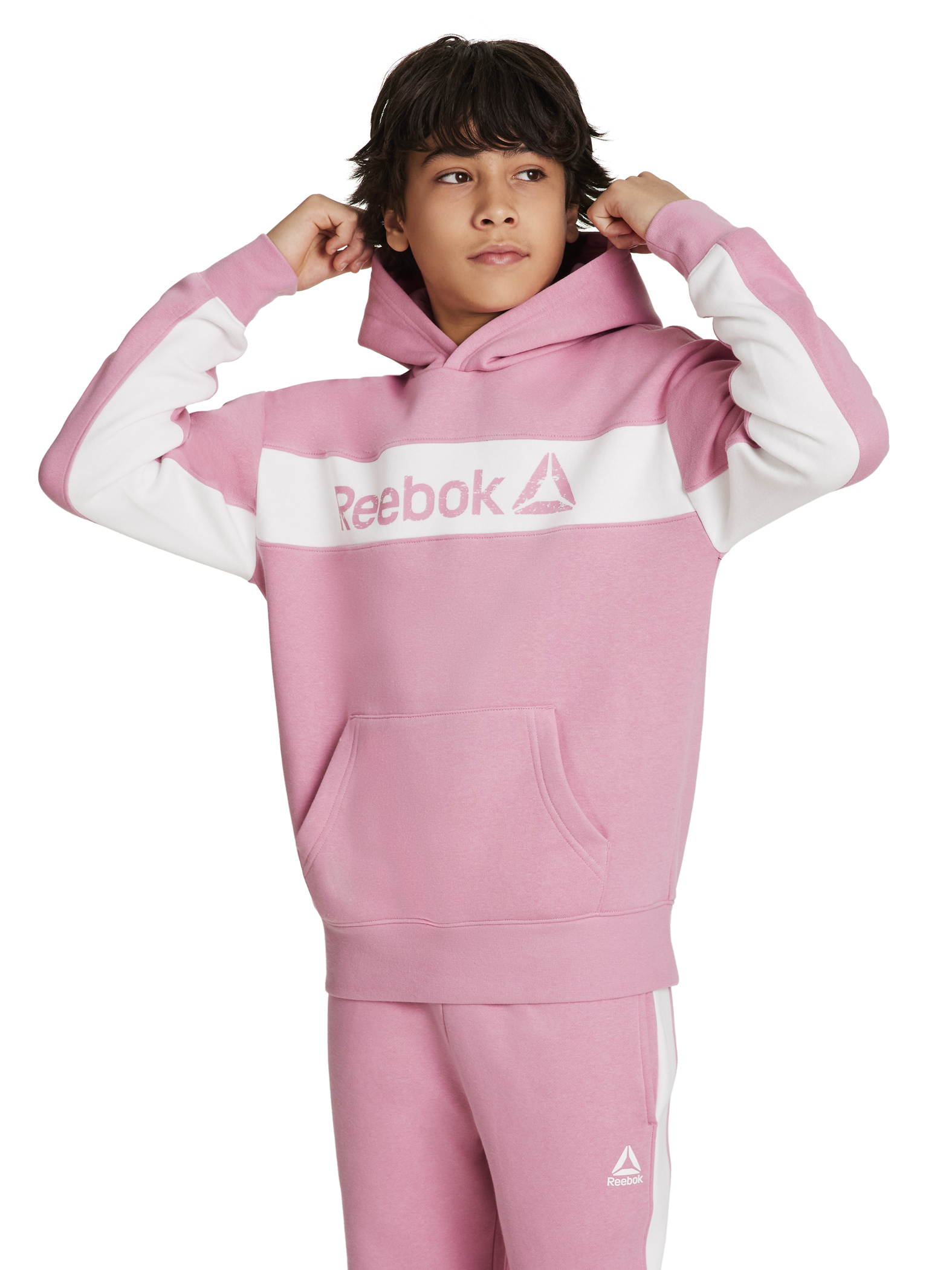 Reebok Boy's Colorblock Fleece Hoodie, Sizes 4-18