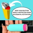thumbnail image 4 of Keychain Lighter Holders | 2 Pack | 16 Colors | Lighters Not Included | Lighter Sleeve, Case, Holder Keychains for BIC J6 Lighters (Sky Blue), 4 of 7