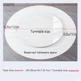 thumbnail image 2 of Large Lazy Susan Turntable, 12（mm） Thick Table Top/Counter Top Round Turntable Glossy Gray, dia-60cm/24in for Dining Table, Kitchen (Patterns May Very), 2 of 8