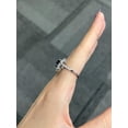 thumbnail image 4 of 2.10Ct Round Cut Simulated Blue Sapphire Women's Wedding Ring 14K White Gold Plated, 4 of 4