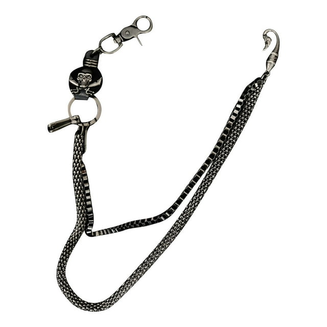 Men Pants Chain Fashion Head Bone Hip Pop Style Trousers Chain Wallet Chain