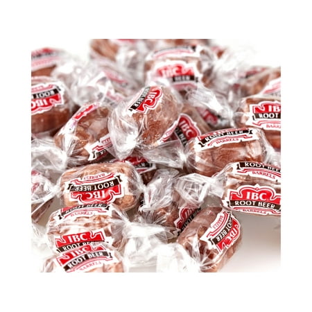 Kosher Hard Candy - IBC Root Beer Barrels | Bulk Wrapped Hard Candy | Kosher | 15oz bag