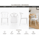thumbnail image 3 of Set 2 Sillas Ezra Polipropileno Exterior Comedor Amobelli, 3 of 4