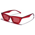 thumbnail image 1 of Gafas de Sol VANLINKER Pequeñas a la Moda Ojo de Gato Delgado con Montura Roja, 1 of 5
