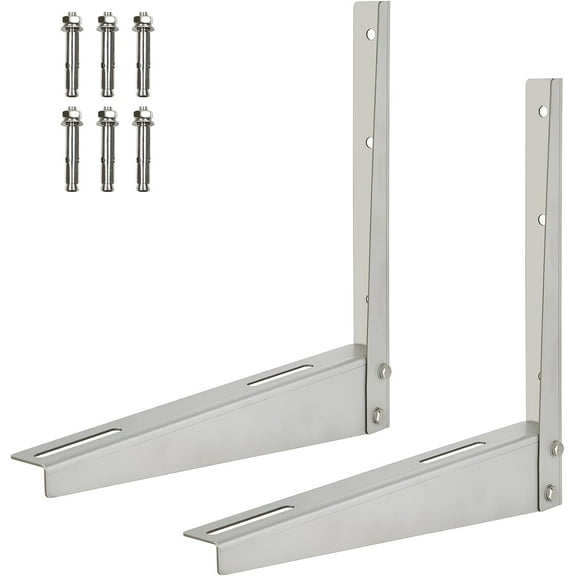 Heavy Duty Mini Split AC Wall Bracket for 9000-24000 BTU Units - 550 lbs Capacity