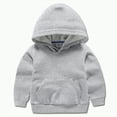 thumbnail image 2 of Godom Boys Hoodies Sweatshirt Solid Color Long Sleeve Cotton Pullover Soft Casual Top, 2 of 7