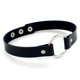 thumbnail image 1 of 1PC Punk Rock Gothic PU Leather Necklace Heart Round Spike Rivet Collar Studded Choker Chain Necklace 100% Handmade Body Jewelry, 1 of 5