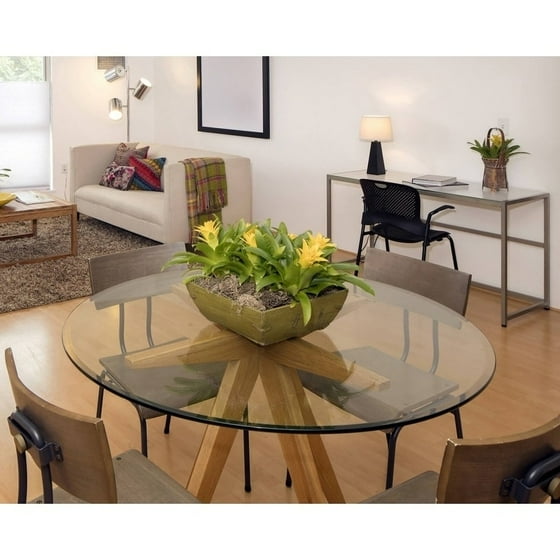 24 Round Tempered Glass Table Top Com