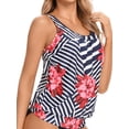 thumbnail image 2 of BIKINX Tankini Top Black Swimsuit Tops for Women Modest Tummy Control Swim Tops Plus Size Bathing Suit Top S-XXXL No Bottom Swimwear, 2 of 5