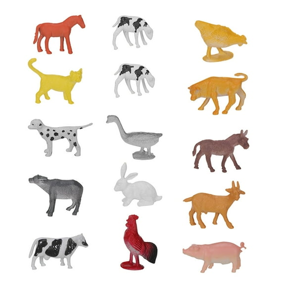 TechWave 15pcs Educational Farm Animals Model Toy For Kids Children Bathtub for Toddlers 1-3 Dinosaur Stress on String Rainbow Puzzles for Kids 3years for Boys Wiggle Worm Game for Kids Go Game for