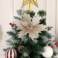 thumbnail image 5 of DefiDgd Christmas Large Flower Decoration,Faux Flowers for Xmas Tree Decor Wreath Ornaments for Home Party and Holiday Celebrations(Khaki), 5 of 6