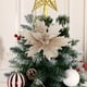 thumbnail image 5 of 1 Pieza de Decoración para Árbol de Navidad | Flores Artificiales de Tela | Decoración Navideña Realista para Bodas, Fiestas y Salones | 34 Cm En Rojo, Dorado, Plateado y Más Colores, 5 of 6