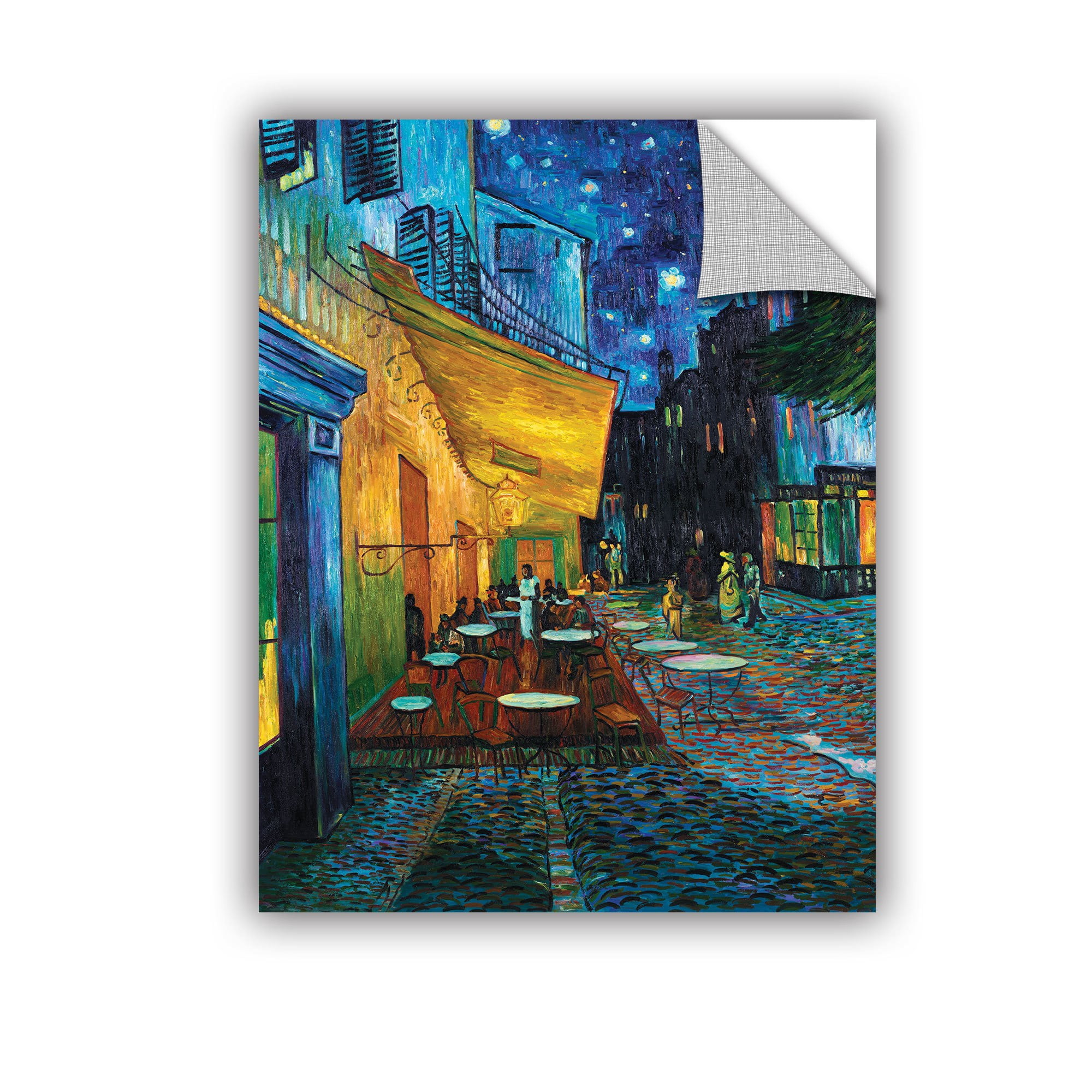 Vincent Van Gogh "Cafe Terrace At Night" Removable Wall Art
