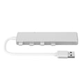 thumbnail image 2 of USB Expander, USB Docking Station Silver 5V 2A Plug And Play 5 Gbps USB3.0 Aluminum Alloy  For  Mouse For Keyboard, 2 of 8