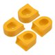 thumbnail image 1 of Protectores de bota de manivela de bicicleta Unique Bargains 4 Piezas Silicona amarillo, 1 of 1
