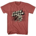 thumbnail image 1 of Flash Gordon Map/Rocket/Flash Red Heather T-Shirt, 1 of 1