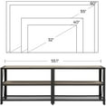 thumbnail image 3 of VASAGLE TV Stand for TV up to 65 Inches TV Table Entertainment Center 3-Tier TV Console Steel Frame Industrial Style for Living Room Greige, 3 of 9