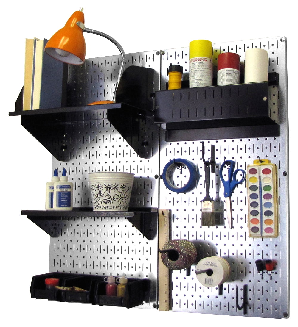 Wall Control Pegboard Hobby Craft Pegboard Organizer Storage Kit with