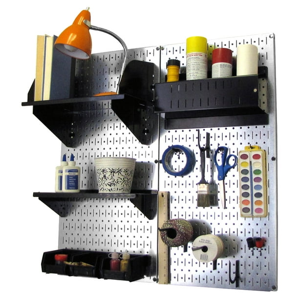 Wall Control Pegboard Hobby Craft Pegboard Organizer Storage Kit with